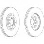 Buy Brake Disc FERODO code FCR317A auto parts shop online at best price