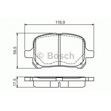 BOSCH brake pads kit code 0986424639