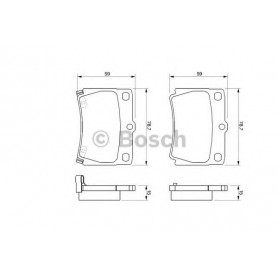 BOSCH brake pads kit code 0986424711