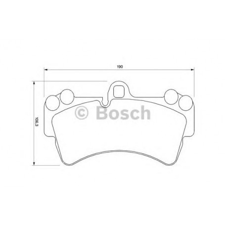 BOSCH brake pads kit code 0986424739