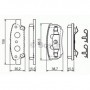 Buy BOSCH brake pads kit code 0986424814 auto parts shop online at best price