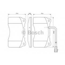 BOSCH brake pads kit code 0986494067