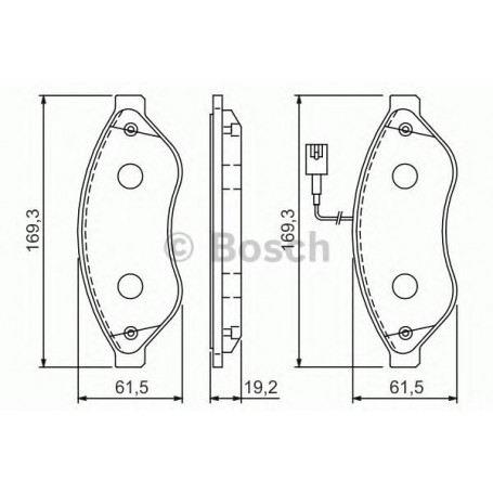 BOSCH brake pads kit code 0986494111