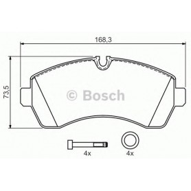 BOSCH brake pads kit code 0986494194