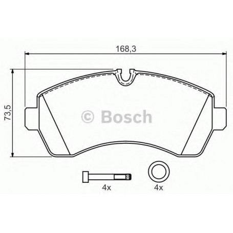 BOSCH brake pads kit code 0986494194