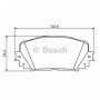 Buy BOSCH brake pads kit code 0986494196 auto parts shop online at best price