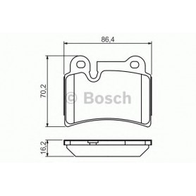 BOSCH brake pads kit code 0986494210