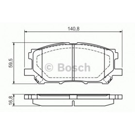 BOSCH brake pads kit code 0986494218