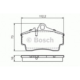 BOSCH brake pads kit code 0986494265