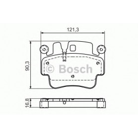 BOSCH brake pads kit code 0986494281
