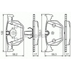 BOSCH brake pads kit code 0986494286