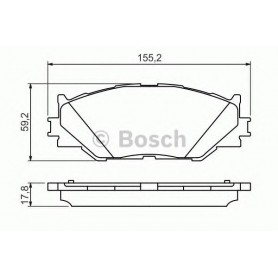 BOSCH brake pads kit code 0986494316