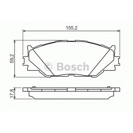 BOSCH brake pads kit code 0986494316