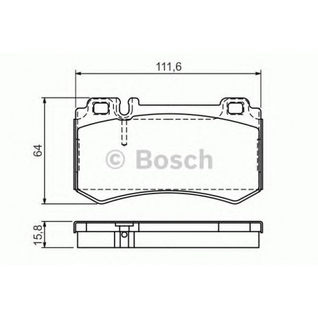 BOSCH brake pads kit code 0986494356
