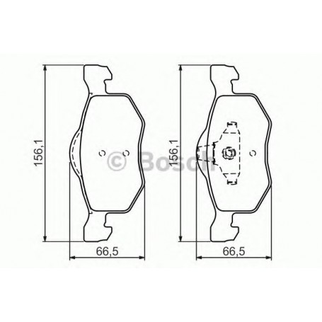 BOSCH brake pads kit code 0986494361