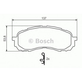 BOSCH brake pads kit code 0986494373