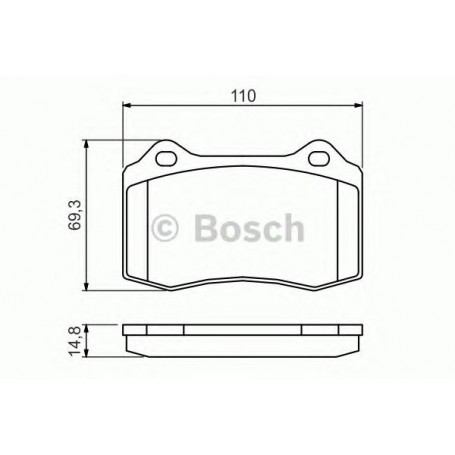 BOSCH brake pads kit code 0986494393