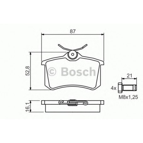 BOSCH brake pads kit code 0986494399
