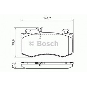 BOSCH brake pads kit code 0986494405