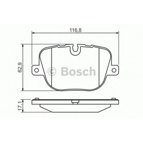 BOSCH brake pads kit code 0986494409