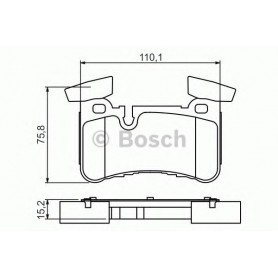 BOSCH brake pads kit code 0986494411