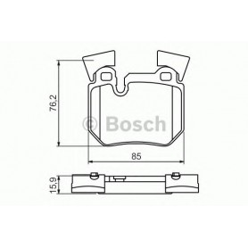 BOSCH brake pads kit code 0986494421