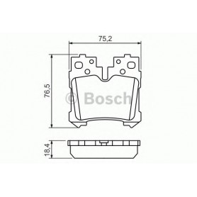 BOSCH brake pads kit code 0986494424