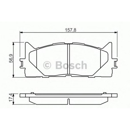 Buy BOSCH brake pads kit code 0986494430 auto parts shop online at best price
