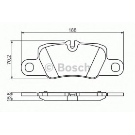BOSCH brake pads kit code 0986494431