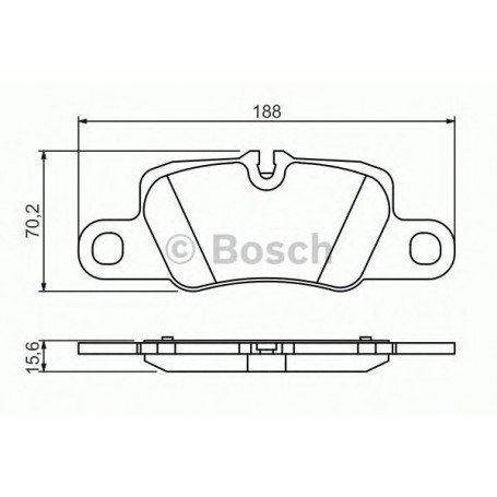 BOSCH brake pads kit code 0986494431