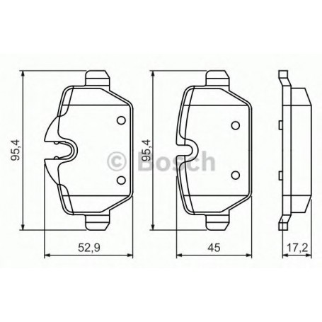Buy BOSCH brake pads kit code 0986494461 auto parts shop online at best price