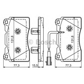 BOSCH brake pads kit code 0986494539