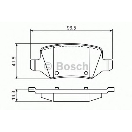 BOSCH brake pads kit code 0986494569