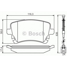 BOSCH brake pads kit code 0986494669
