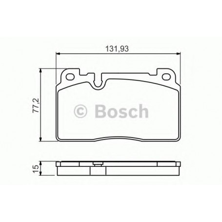 BOSCH brake pads kit code 0986494702