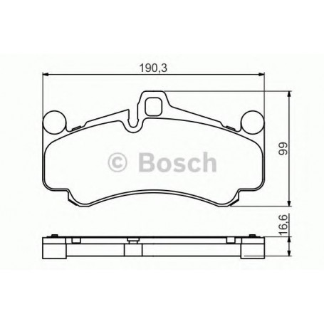 BOSCH brake pads kit code 0986494709