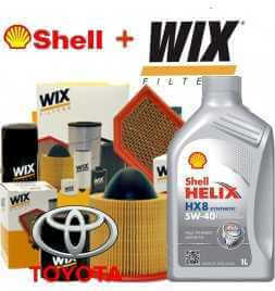 Buy TOYOTA IQ 1.4D - 4D SERVICE KIT FROM 01/2009 + SHELL 5W40 ENGINE OIL auto parts shop online at best price