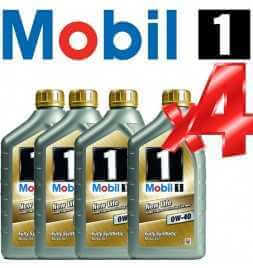 Buy Synthetic Auto Motor Oil - Mobil 1 NEW LIFE 0W40 - Offer 4 Liters in liter cans auto parts shop online at best price