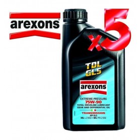 Arexons TDL API GL5 75w90 Olio Lubrificante Cambi, Differenziali e Trasmissioni Meccaniche 100% Sintetico 5  LT