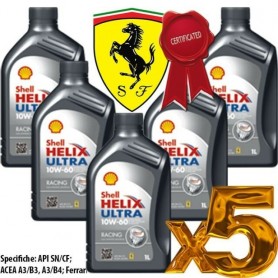 5 litri helix ultra racing shell 10w60