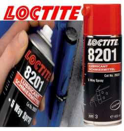 Buy Lubricant - Loctite 8201 multipurpose oil Spray 5 uses - Format 400 ml auto parts shop online at best price