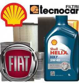 Kit Tagliando 4LT Shell Helix HX7 ECT 5W40 + Filtri PUNTO EVO 1.4 MULTIAIR 16V