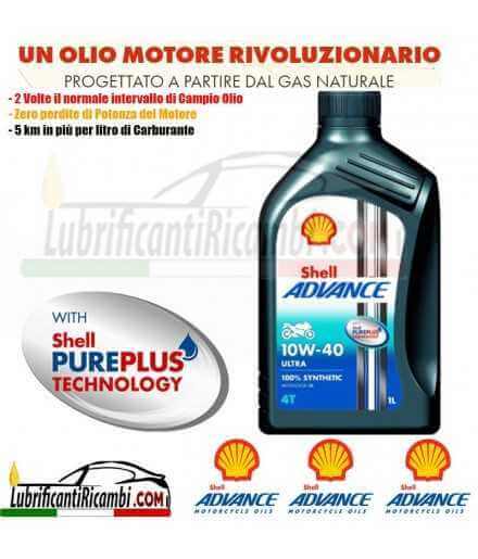 Achetez Shell Advance 4T Ultra 10W40 SM MA2 - 100% Synthétique - Nouveau bidon PurePlus Formula 1 litre  Magasin de pièces au...