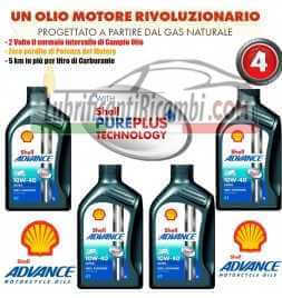 Kaufen Angebot - Shell Advance 4T Ultra 10W40 SMMA2 - 100% synthetisch - Neue PurePlus-Formel - 4 Liter Autoteile online kauf...