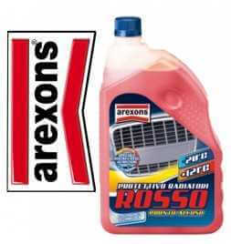 Arexons Liquido Protettivo Radiatore 2lt Rosso Pronto Uso Auto Moto Camion -20°C