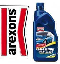 Arexons SHAMPOO CON CERA 1lt autoasciugante bassa schiuma pulizia auto e moto